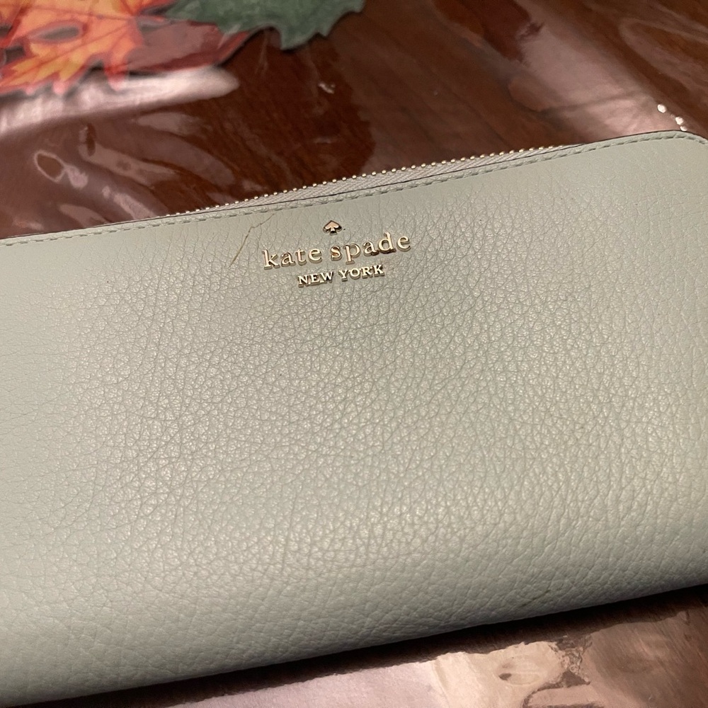 Kate Spade Light Green Leather Wallet - Picture 6 of 6